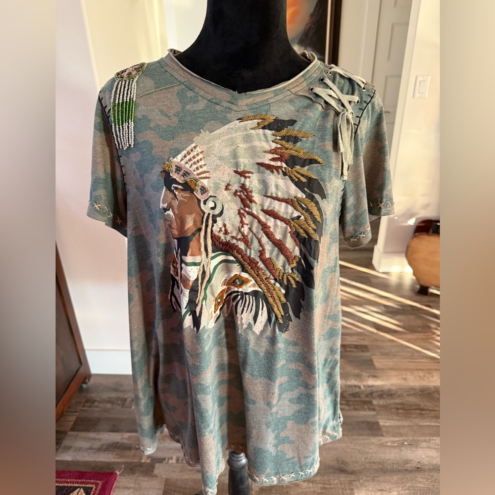 Double D Ranch beaded top